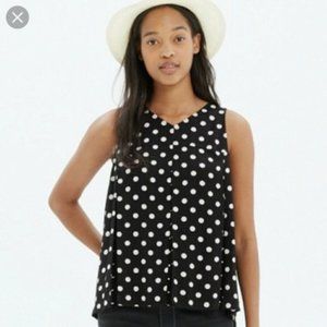 Madewell Polka Dot Trapeze top